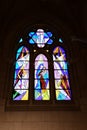 Stained-glass Window, Cathedral de la Almudena, Madrid, Spain