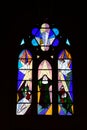 Stained-glass Window, Cathedral de la Almudena, Madrid, Spain