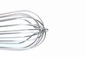 stainless balloon whisk isolated in white background Royalty Free Stock Photo