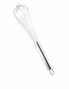 stainless balloon whisk isolated in white background Royalty Free Stock Photo