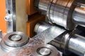 stainless bar sheet in cold roll process Royalty Free Stock Photo