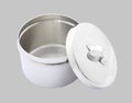 Stainless cotton wool container opened cover