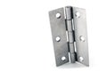 A stainless door hinge Royalty Free Stock Photo