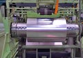 Stainless rolled steel coil during cutting processing, Plate metal sheet industry