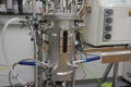 Stainless Steel bioreactor used in a biotechnology laboratory Royalty Free Stock Photo