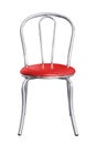 Stainless steel chair isolated. Royalty Free Stock Photo