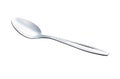Stainless steel coffee spoon side views isolated on white background, clipping path suitable for design, spoon vintage pattern Royalty Free Stock Photo