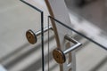 Stainless steel connector, 2 points. Glass triplex, stand.
