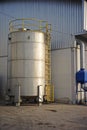 Stainless steel container tank for liquid solvent