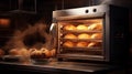 Stainless Steel Convection Oven for Bakery. Generative ai