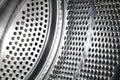 Stainless steel drum of a washing Royalty Free Stock Photo