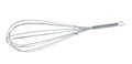 Whisk or egg beater isolated on a white background. Stainless steel egg beater isolated