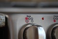 Stainless Steel Electric Range Burner Knob Royalty Free Stock Photo