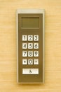 Stainless steel elevator panel push buttons