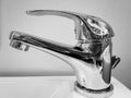 Shiny  Stainless steel faucet Royalty Free Stock Photo