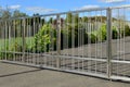 Stainless steel fence Royalty Free Stock Photo