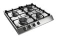 Stainless Steel Gas Stove With Four Burners Royalty Free Stock Photo