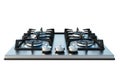 Stainless Steel Gas Stove With Four Burners Royalty Free Stock Photo