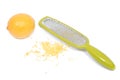 Stainless steel grate zester with lemon