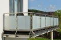 Stainless steel handrail Royalty Free Stock Photo