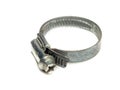 Stainless steel hose clamp isolated on white background Royalty Free Stock Photo