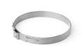 Stainless steel hose clamp ring Royalty Free Stock Photo