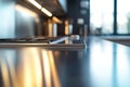 Stainless Steel Kitchen Counter Royalty Free Stock Photo