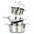 Stainless steel kitchenware Royalty Free Stock Photo