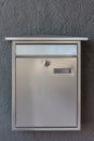 Stainless steel letters box Royalty Free Stock Photo