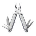 Stainless Steel Multi Tool Pliers with Multiple Foldable Blades knife screwdriver Royalty Free Stock Photo