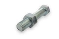 Stainless Steel Nut and Bolt 2 Royalty Free Stock Photo
