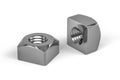 Stainless steel nut squere Royalty Free Stock Photo