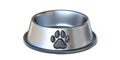 Stainless steel pet food bowl 3D Royalty Free Stock Photo