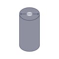 Stainless steel pipe diameter industrial diagram icon