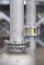 Stainless steel piping Royalty Free Stock Photo