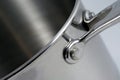 Stainless Steel Pot Closeup Royalty Free Stock Photo