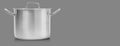 Stainless steel pot iisolated