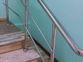 Handrails for safe movement on stairs