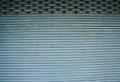 Stainless steel roll up door Royalty Free Stock Photo