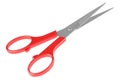 Stainless Steel Scissors with Acrylic Handle, 3D rendering