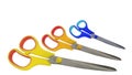 Stainless Steel Scissors with colorful Handdle. Royalty Free Stock Photo