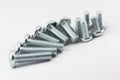 Stainless steel screws Royalty Free Stock Photo