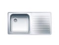 Stainless Steel Sink Royalty Free Stock Photo