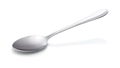 Stainless steel spoon  side views isolated on white background, clipping path non-shadow suitable for design Royalty Free Stock Photo