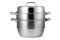 stainless steel steamer Royalty Free Stock Photo