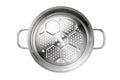stainless steel steamer tray Royalty Free Stock Photo