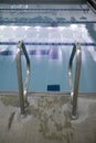 Stainless Steel Steps Into A Swimming Pool