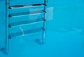Stainless steel steps under water Royalty Free Stock Photo