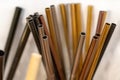 Stainless steel straws for reusable and reduce the use of plastic straw Royalty Free Stock Photo