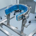 Surgical Headrest with Blue Padding Royalty Free Stock Photo